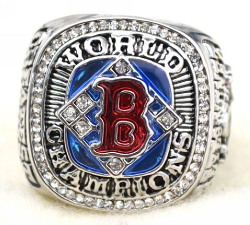 MLB Boston Red Sox World Champions Silver Ring_2 - Click Image to Close